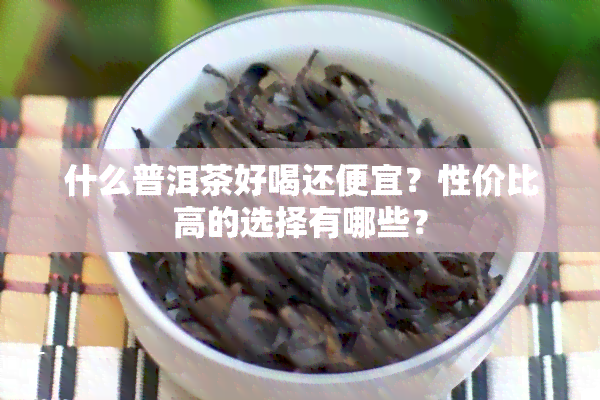 什么普洱茶好喝还便宜？性价比高的选择有哪些？