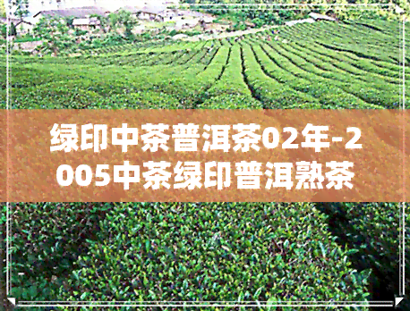 绿印中茶普洱茶02年-2005中茶绿印普洱熟茶