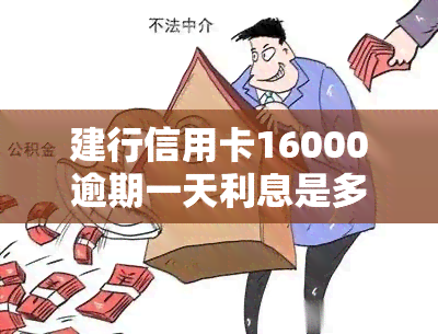 建行信用卡16000逾期一天利息是多少？包括其他额度及逾期时间的计算方式