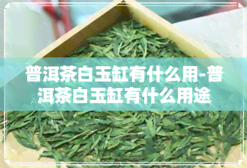 普洱茶白玉缸有什么用-普洱茶白玉缸有什么用途