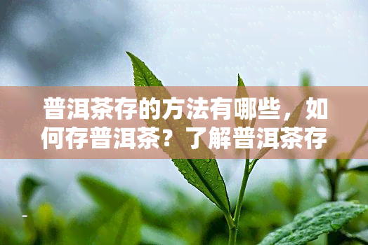 普洱茶存的方法有哪些，如何存普洱茶？了解普洱茶存的正确方法！