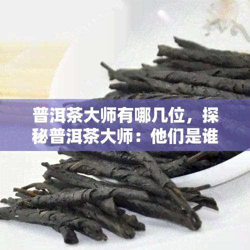 普洱茶大师有哪几位，探秘普洱茶大师：他们是谁？他们的故事如何影响了普洱茶的发展？