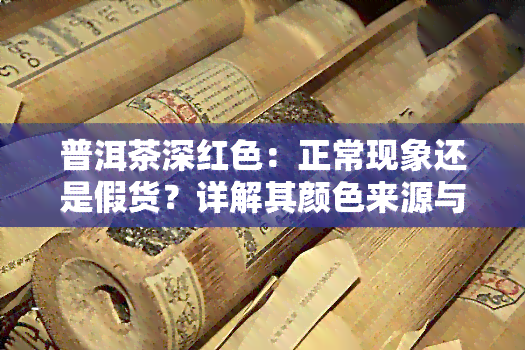 普洱茶深红色：正常现象还是假货？详解其颜色来源与品质好坏