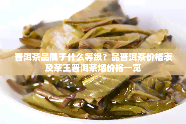 普洱茶品属于什么等级？品普洱茶价格表及茶王普洱茶价格一览