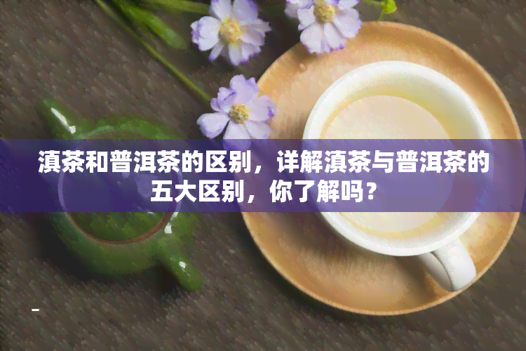 滇茶和普洱茶的区别，详解滇茶与普洱茶的五大区别，你了解吗？