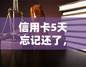 信用卡5天忘记还了，逾期五天未还款：信用卡危机警示