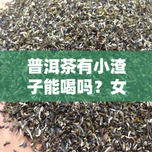 普洱茶有小渣子能喝吗？女生可以放心饮用吗？