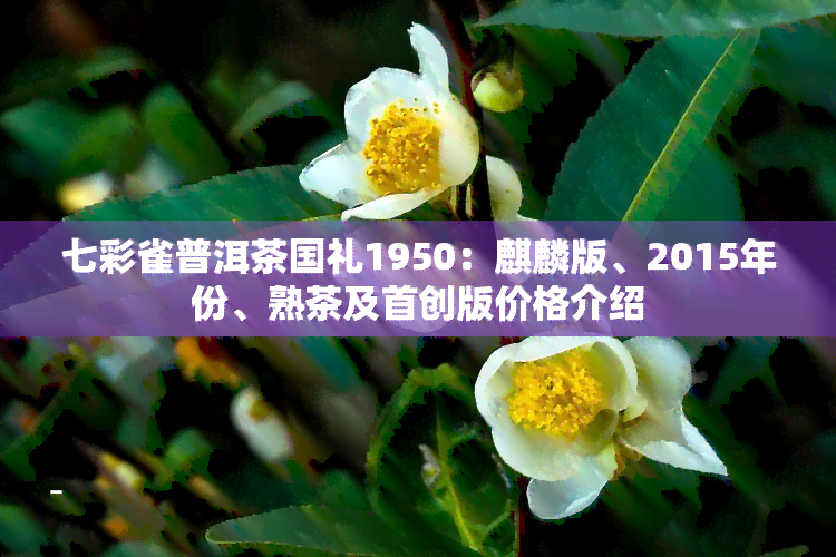 七彩雀普洱茶国礼1950：麒麟版、2015年份、熟茶及首创版价格介绍