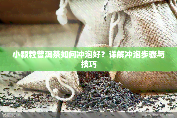 小颗粒普洱茶如何冲泡好？详解冲泡步骤与技巧