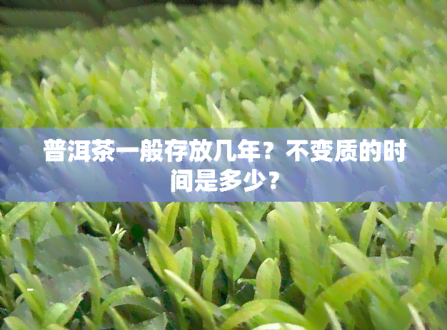 普洱茶一般存放几年？不变质的时间是多少？