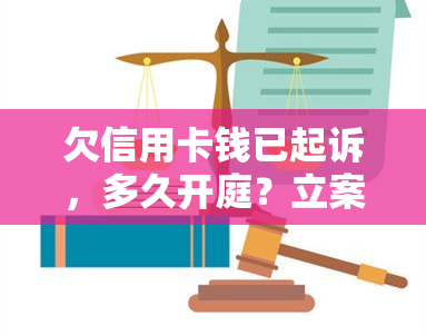 欠信用卡钱已起诉，多久开庭？立案、抓人及结果解析