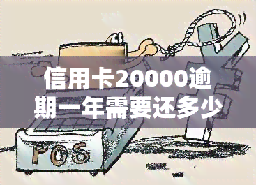 信用卡20000逾期一年需要还多少，逾期一年的信用卡欠款20000元，你需要偿还多少？