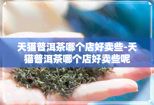 天猫普洱茶哪个店好卖些-天猫普洱茶哪个店好卖些呢