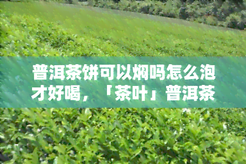 普洱茶饼可以焖吗怎么泡才好喝，「茶叶」普洱茶饼正确冲泡方法！学会这一招，轻松泡出好喝的茶