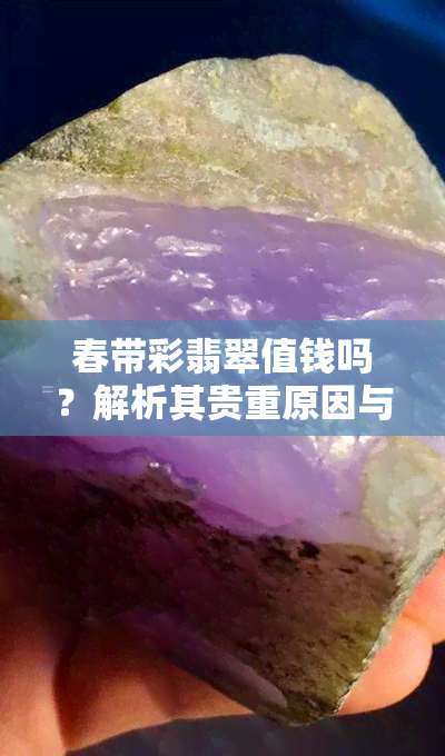 春带彩翡翠值钱吗？解析其贵重原因与寓意，以及品相好坏的判断标准。