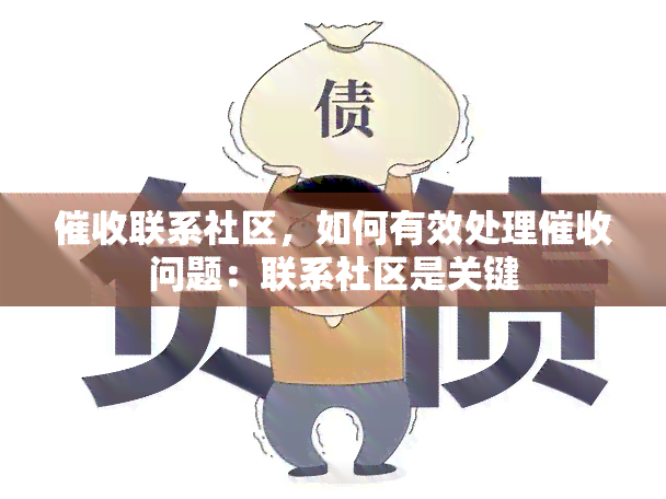 联系社区，如何有效处理问题：联系社区是关键