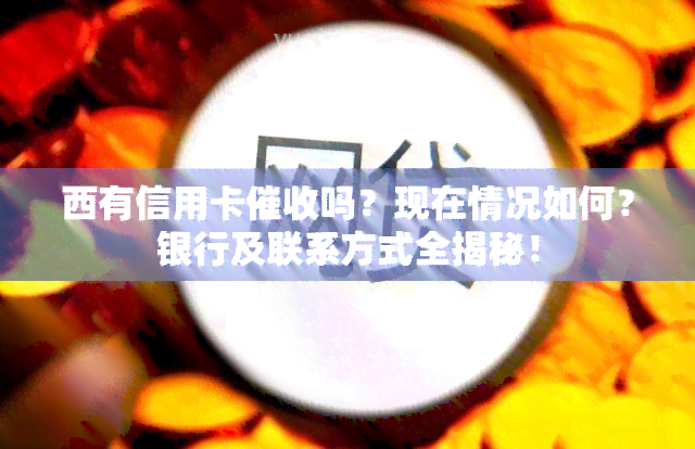 西有信用卡吗？现在情况如何？银行及联系方式全揭秘！