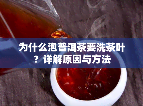 为什么泡普洱茶要洗茶叶？详解原因与方法