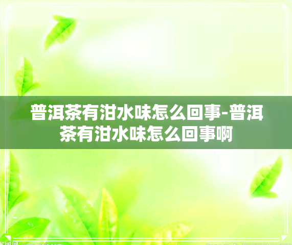 普洱茶有泔水味怎么回事-普洱茶有泔水味怎么回事啊