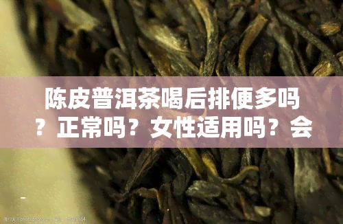 陈皮普洱茶喝后排便多吗？正常吗？女性适用吗？会不会拉肚子或引起便秘？