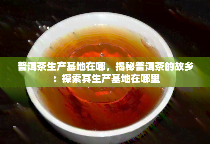 普洱茶生产基地在哪，揭秘普洱茶的故乡：探索其生产基地在哪里