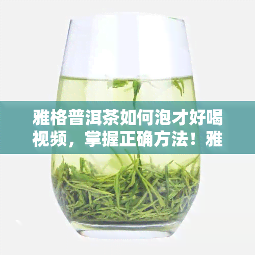 雅格普洱茶如何泡才好喝视频，掌握正确方法！雅格普洱茶泡制视频教学