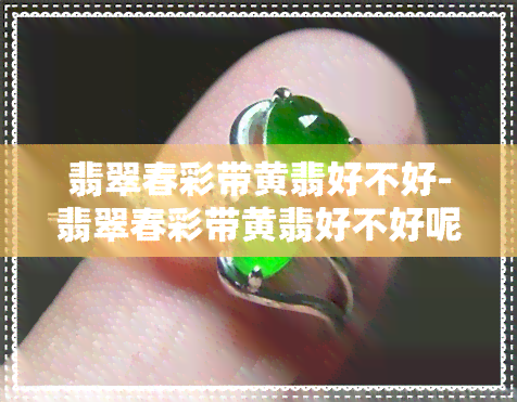 翡翠春彩带黄翡好不好-翡翠春彩带黄翡好不好呢