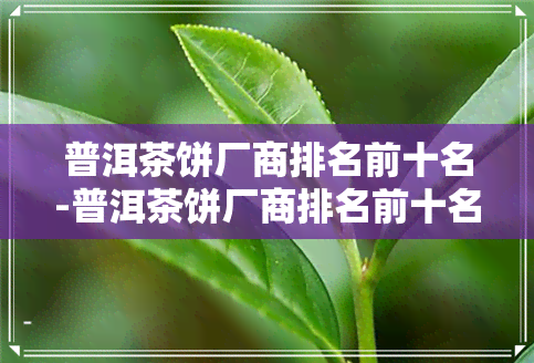 普洱茶饼厂商排名前十名-普洱茶饼厂商排名前十名有哪些