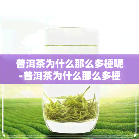 普洱茶为什么那么多梗呢-普洱茶为什么那么多梗呢图片