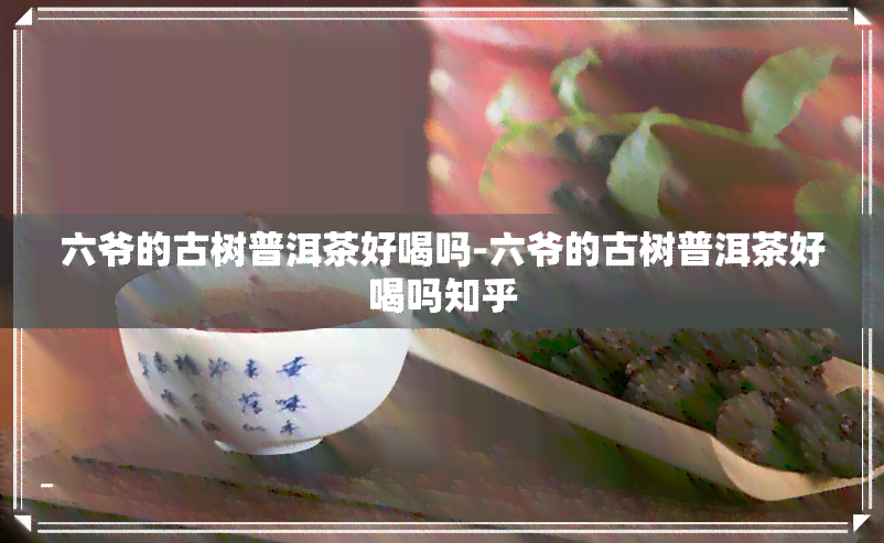 六爷的古树普洱茶好喝吗-六爷的古树普洱茶好喝吗知乎