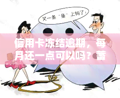 信用卡冻结逾期，每月还一点可以吗？蓄卡因逾期被冻，可以缓还款吗？