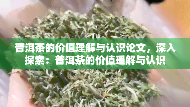 普洱茶的价值理解与认识论文，深入探索：普洱茶的价值理解与认识