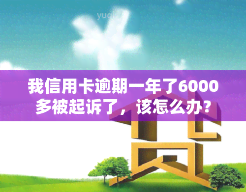 我信用卡逾期一年了6000多被起诉了，该怎么办？