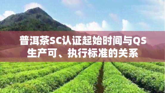 普洱茶SC认证起始时间与QS生产可、执行标准的关系