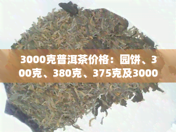 3000克普洱茶价格：园饼、300克、380克、375克及3000g饼的价格一览