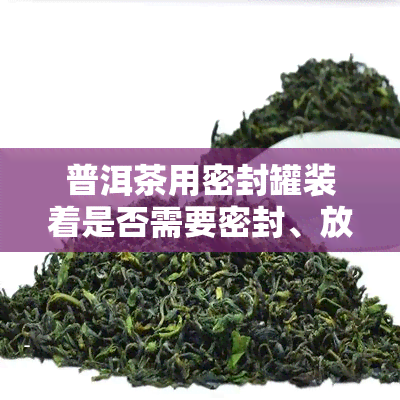 普洱茶用密封罐装着是否需要密封、放冰箱或浸泡？能否长期保存？使用袋子密封可否替代密封罐？