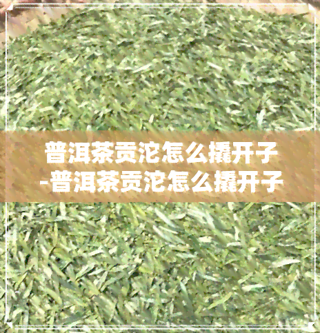 普洱茶贡沱怎么撬开子-普洱茶贡沱怎么撬开子视频