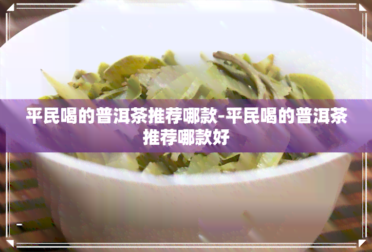 平民喝的普洱茶推荐哪款-平民喝的普洱茶推荐哪款好