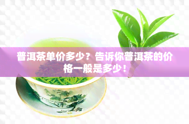 普洱茶单价多少？告诉你普洱茶的价格一般是多少！