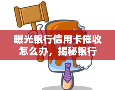 曝光银行信用卡怎么办，揭秘银行信用卡手，教你应对策略