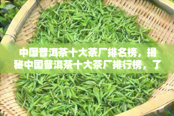 中国普洱茶十大茶厂排名榜，揭秘中国普洱茶十大茶厂排行榜，了解优质茶叶源头！