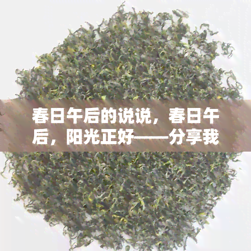 春日午后的说说，春日午后，阳光正好——分享我的心情与感悟