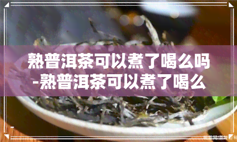 熟普洱茶可以煮了喝么吗-熟普洱茶可以煮了喝么吗