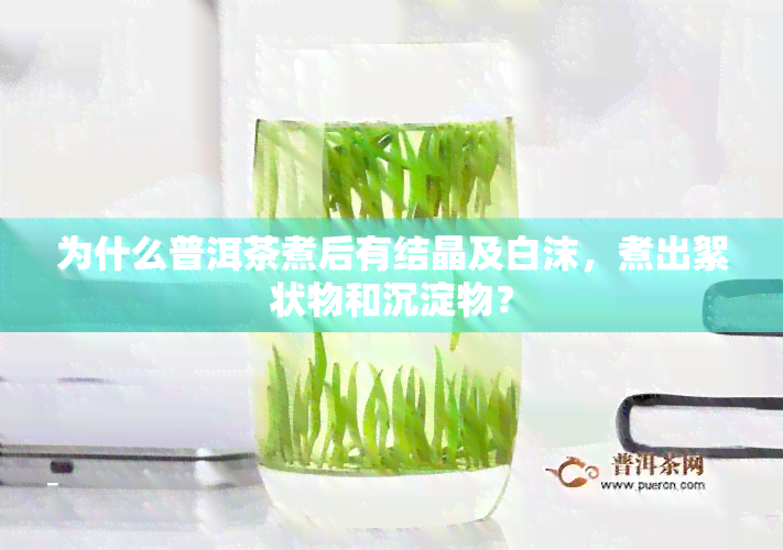 为什么普洱茶煮后有结晶及白沫，煮出絮状物和沉淀物？