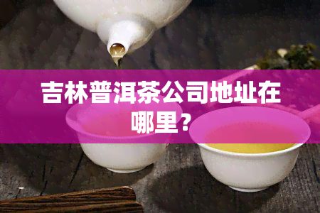 吉林普洱茶公司地址在哪里？