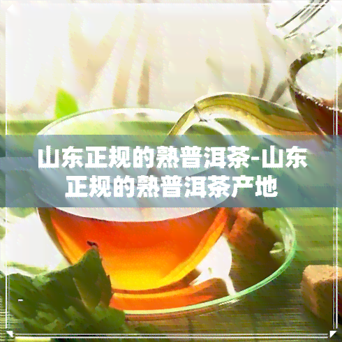 山东正规的熟普洱茶-山东正规的熟普洱茶产地