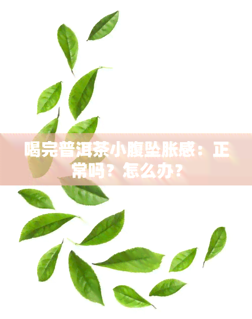 喝完普洱茶小腹坠胀感：正常吗？怎么办？