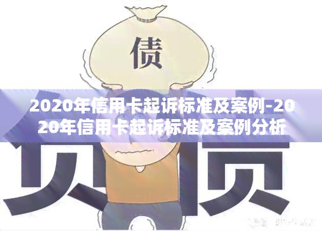 2020年信用卡起诉标准及案例-2020年信用卡起诉标准及案例分析