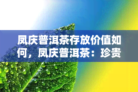 凤庆普洱茶存放价值如何，凤庆普洱茶：珍贵的存放价值探析