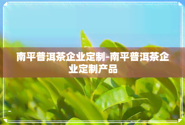 南平普洱茶企业定制-南平普洱茶企业定制产品